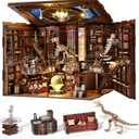 MiniCity Book Nook Kit, DIY Miniature Dollhouse Booknook Kit with Led Light and Dust Cover (Beyond Library Max)