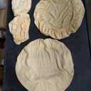 Tatuo Round Bar Stool Seat Covers Washable Stool Cushion Slipcover Elastic Bar Chair Covers for 14-17 Inch Chair (Beige, 4 Pieces)