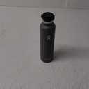 Hydro Flask Stainless Steel Standard Mouth Water Bottle with Flex Cap and Double-Wall Vacuum Insulation (Black)