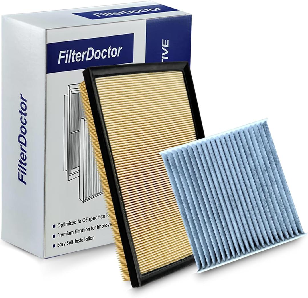 Premium Cabin and Engine Air Filter Combo Pack - Fits 2007-2017 Lexus LS460, 2013-2018 Lexus ES300h and Toyota Avalon, 2012-2017 Toyota Camry, and 2013-2018 Toyota RAV4