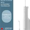 Panasonic Oral Irrigator, Cordless Water Flosser with Ultrasonic Cleaning, Dishwasher Safe Tank, EW-DJ66-W