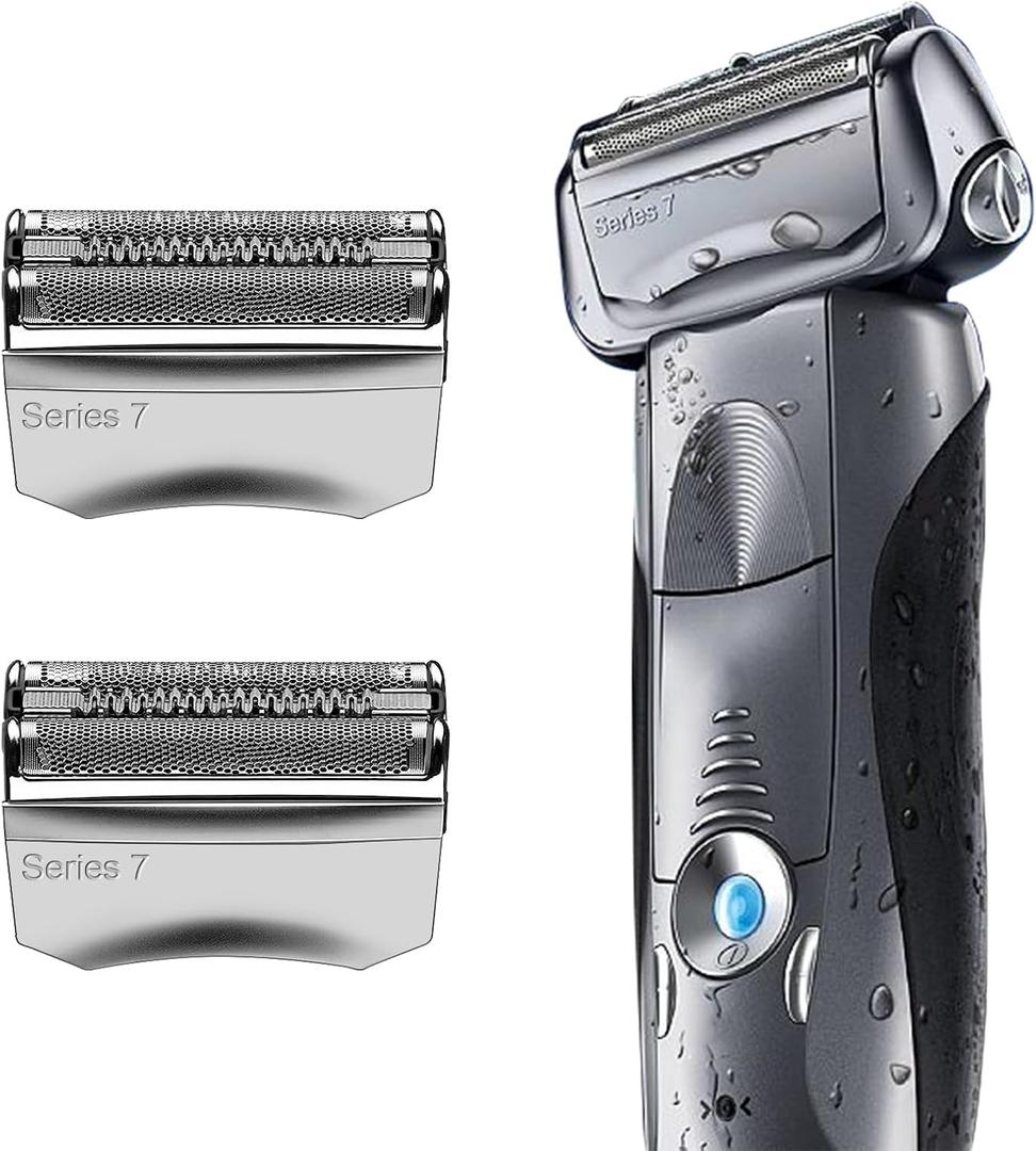 2Pack Series 7 Replacement Head for Braun Series 7 Foil Shaver Replacement Heads Compatible with 70s Replacement Compatible with Series 7 Shavers 70s 720,750CC, 760CC,790CC,9565 Foil Shaver