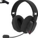 Redragon H888 Wireless Gaming Headset with 7.1 Surround Sound, Tri-Mode Gaming Headphones, 168G Lightweight Design - Detachable Mic - 40MM Driver Soft Memory Foam Padding Gamer Headset for PC, Black