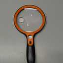 Large Magnifying Glass with 36 LED Light, 10X 20X 45X Handheld Illuminated Lighted Magnifier with 1 UV Light for Seniors Reading, Inspection, Coins, Exploring Close Work