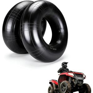 (2 Pack) 25x8x12 ATV UTV Inner Tubes,2 Pcs Heavy Duty Butyl Rubber Tire Tubes, Fits 25x8-12 25x9-12 25x10-12 Tires with TR6 Metal Valve Stem for Golf Cart, Quad Bike, Off-Road Trailer, Mower