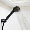 RV Shower Head with Hose, High Pressure Shower Head with Handheld On Off Switch, Travel Trailer, Motorhome and Boat and Camper Must Have RV Accessories Replacement Part, Matte Black