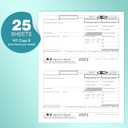 W2 Forms 2025 with Envelopes, 6 Part Kit, 50 Employee of Laser W2 Tax Forms 2025, 50 Self Seal Envelopes, W-2 Forms for 2025 Compatible with Accounting, Includes 3 W3 Forms