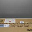 HIGRELIFE Wood Slat Acoustic Wall Panels, 3D Wall Panels with High Density Core for Echo Reduction, Easy DIY, Safe for Kids, for Living Room, Bedroom, Studio and More (Walnut,94.5"12.6"-2 PCS)