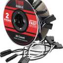 TMH 20 Count 2-Prong Wire Harness Roll Double Female Bullet Plug 18 Gauge - 6.5" Spacing for LED Marker Clearance Lights Hassle-Free Installation