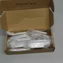 Peaha 10 Pack Kitchen Cabinet Handles 1-5/16 inch White Pulls for Dresser Drawers Door Edge Finger Pull Hardware