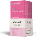 SheMed Women’s Health Test-to-Treat Kit, 2 Urinary Tract Infection Tests, 2 Vaginal pH Tests, Telehealth Consult, and Prescription Medication for UTI, BV, and Yeast Infection Treatment if Eligible