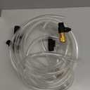 ZRDR Aquarium Siphon Vacuum Gravel Cleaner Kit for Fish Tank Cleaning Gravel & Sand, Fish Tank Water Changer Metal Faucet Connector with Long Hose Drain & Fill（32ft）