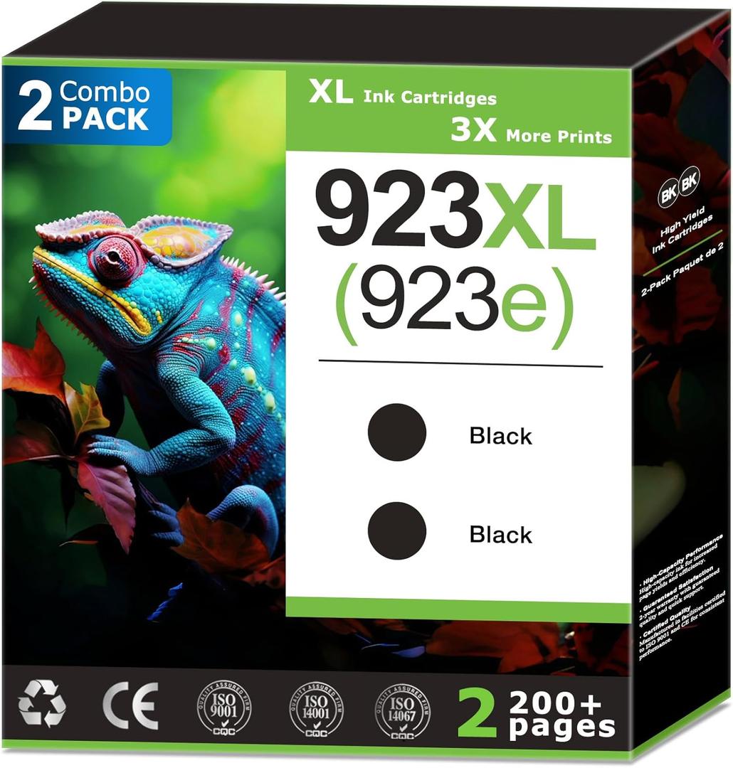 Compatible Black Ink Cartridges HM 004 (2 Pack, Black)
