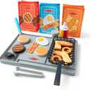 Melissa & Doug Flip & Fry Grill Play Set with Water Wow! Kids Kitchen Playset with Color Changing Play Food, Preschool Toys for Girls & Boys Ages 3+