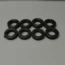 uxcell 8pcs Single Split Shaft Collar 1-1/16" Bore One-Piece Clamping Collar, 1-7/8" OD, 1/2" Thickness, Black Oxide Steel Set Screw Lock Collar Clamp