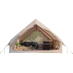 KGCKGC Large Inflatable Tents for 4-10 Person Camping, 5-Minute Quick Easy Setup Blow Up Tents, 4 Season Glamping Waterproof Oxford 2 Rooms House, Hot Instant Outdoor Air Tent for Family Parties