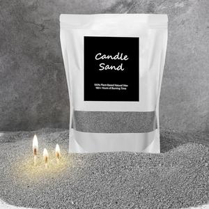 MTLEE Candle Sand 3.3 lb DIY Pearled Candle Making Kit Included 20 Pcs Wicks and Refillable Beaded Wax Sand Beaded Wax Gift with Wicks Self Extinguish for Home Wedding Party Women(Gray)