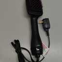 REVLON One-Step Hair Dryer and Styler, All-in-One Detangling and Straightener Brush for Salon-Quality Smooth, Straight Hair, More Shine and Less Frizz, Black (1 Count (Pack of 1))