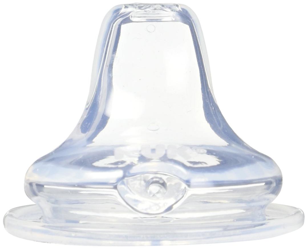 8 Pack Nuk Clear Silicone Replacement Spouts