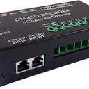 DC 5V-24V 6 Channel DMX512 Decoder LED Controller, for RGBRGB RGBW RGBWW RGBWWW LED Strip Light, 4-Digit Display