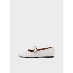 Sweet Life White Mary Jane Flats, Size 8.5 