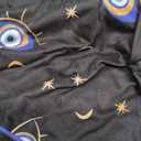 Women's 2 Piece Evil Eyes Print Pajama Sets Sleepwear Short Sleeve Nightwear Soft Pjs Lounge Sets, L