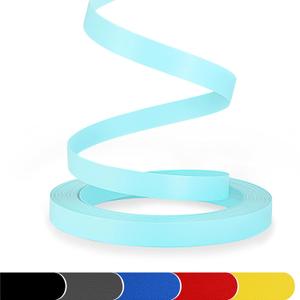 PVC Edge Banding, 1/2" x 25ft Non Glued Chrome Sky Blue Edge Banding for Table Cabinet Furniture Trim PVC Edge Banding, 1/2" x 25ft Non Glued Chrome Sky Blue Edge Banding for Table Cabinet Furniture Trim