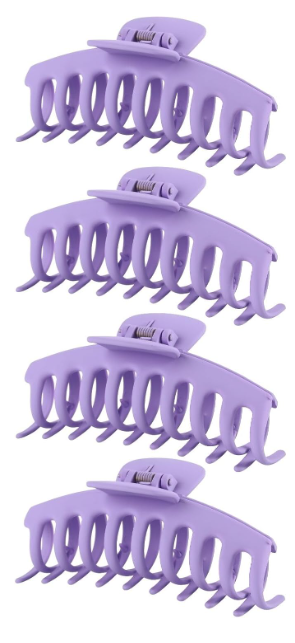 8 Pack Purple Hair Clips for Women