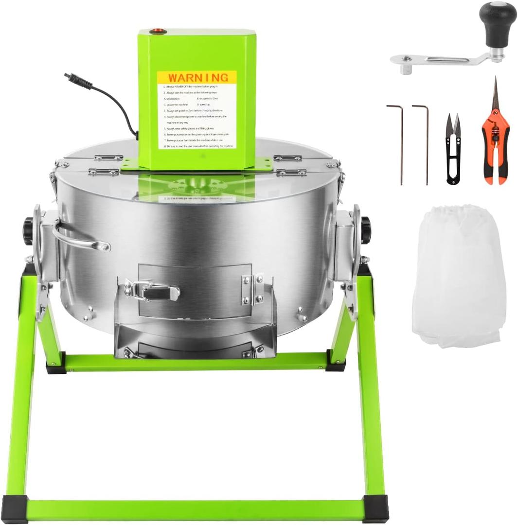 MELONFARM 16 Inch Electric Bud Leaf Trimmer Machine, Hydroponic Dry Wet Trimming Reaper Bowl with Sharp Stainless Steel Blade, Automatic Spin Cutting, for Plant Bud and Flower