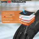 rivmount Snow Winter Gloves with Waterproof/Touchscreen/Thermal Warm, Glove for Cold Weather Running, Cycling, Ski, Women Men