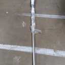 Silver Aluminum Color Guard Flag Pole 6 Ft Set with Plastic Black End Cap Tips and Fastener Strips for Color Guard Silk Flags, Standard Lightweight Practice Pole