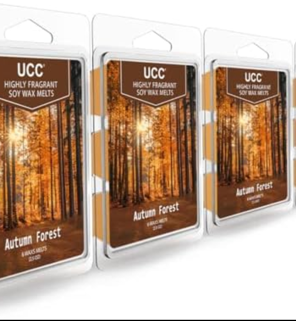 UCC Plant Based Natural Wax Melts, Strong Fragrance, Long Lasting Premium Soy Scented Melts Cubes, Wax Melts Tarts, Colored Wax Melt - Pack of 3