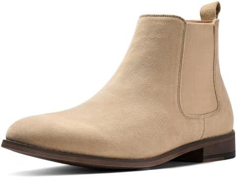 CGRRBW Men's Chelsea Boots Suede Leather Casual Boots for Men 9.5