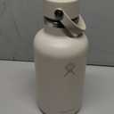 Hydro Flask Water Bottle - Insulated Stainless Steel - Wide Mouth Flex Straw Lid, Non Spill, Leakproof and Refillable in 64 Oz Tonal Oat