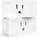 Smart Plug by Wyze Lifestyle, 2.4GHz Smart Home Wi-Fi Plug Outlet Compatible with Alexa, Google Assistant, IFTTT, 15 A, Remote Control, No Hub Required, 2-Pack, Certified for Humans