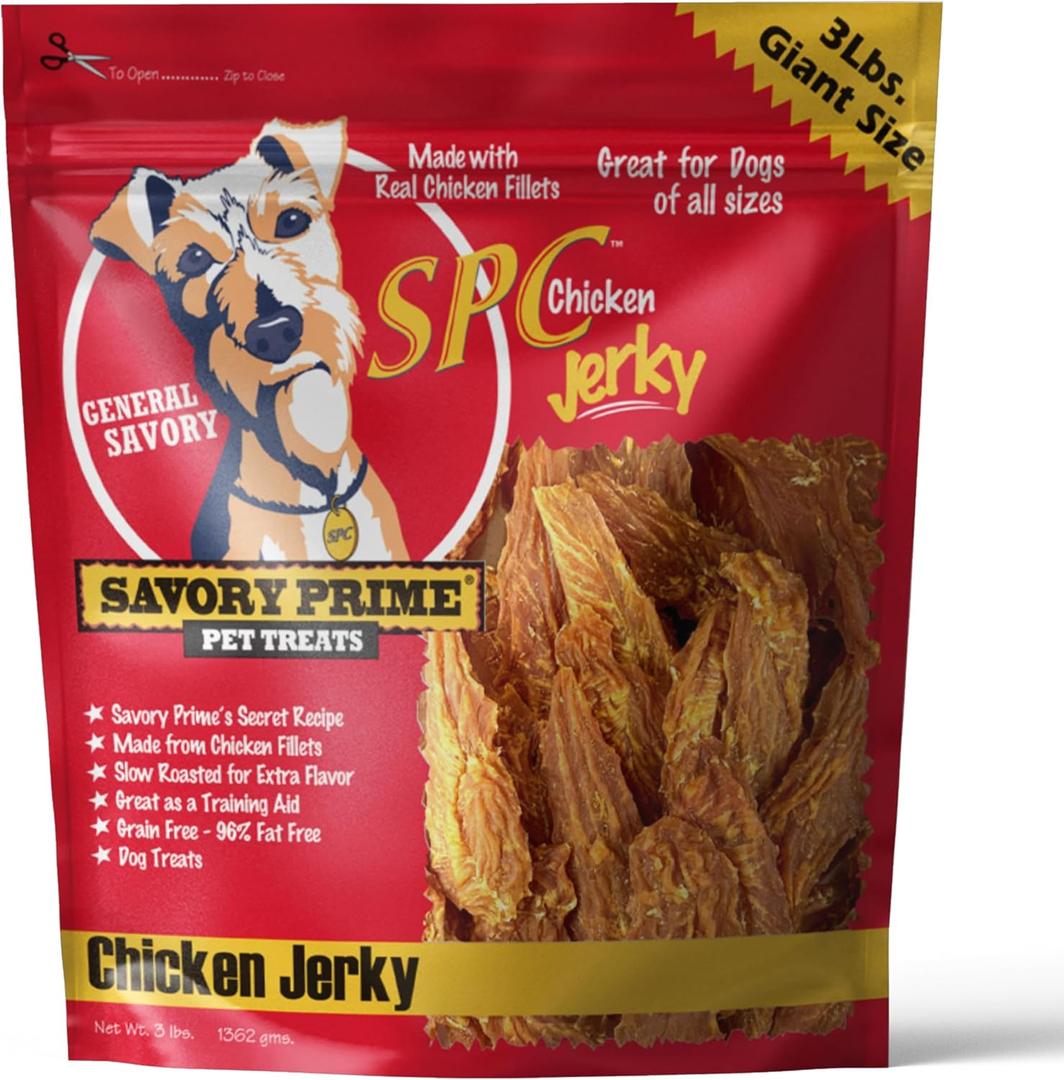 Savory Prime Chicken Jerky Treat, 32-Ounce, All Breed Sizes (49630032) (EXP 10/24/26)