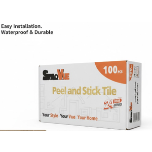 100 Pieces Peel and Stick Backsplash for Kitchen, 3" x 6" PVC Subway Tile Upgraded Distressed Wood Backsplash Stick on Tile Elevate Kitchen, Bathroom, Fireplace, RV