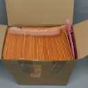 Henoyso 162 Pcs Colored Small Bubble Mailers 4x6 Inch Poly Shipping Envelopes Bulk Adhesive Shipping Bags Cushioning Padded for Mailing Packaging (Orange)