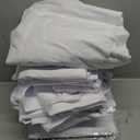 Maple&Stone Twin Flat Sheet 8 Pack,Premium Soft & Breathable,Brushed Microfiber Fabric,Anti-Shrinkage & Non-Fading,Bulk Flat Sheets Only Twin Size (White)