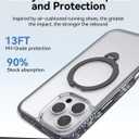 RAPTIC 360Spin Magnetic Stand for iPhone 16 Pro Max Case, Compatible with Magsafe, [360 Air-Filled AirJoy Beads] Military-Grade Shockproof Protective Case with Kickstand, 6.9-inch Black