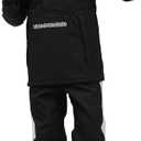 Men's Ski Jacket and Pants Set Waterproof Ski Suits Windproof Insulated Snowsuit Hooded Snowboard Jacket for Winter Sports XL