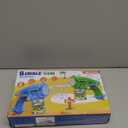 Bubble Gun Machine for Kids 4-8: 2-Pack Automatic Bubble Guns with 2 Bottles Refill Solution - Summer Outdoor Toys Bubble Blaster Maker Blower for Easter Party