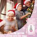 Chinoiserie Christmas Kitchen Towels,Pink Stripes Bow Coquette Christmas Tree Dish Towels,Pink Stripes Christmas Hand Towels for Bathroom Kitchen,Grandmillennial Decor,16x24 Inches