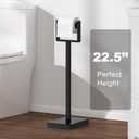 Black Toilet Paper Holder StandStainless Steel Toilet Paper Holder Free StandingStable Weighted Base Floor Tissue Roll Holder for BathroomModern Pivoting Toilet Paper Stand