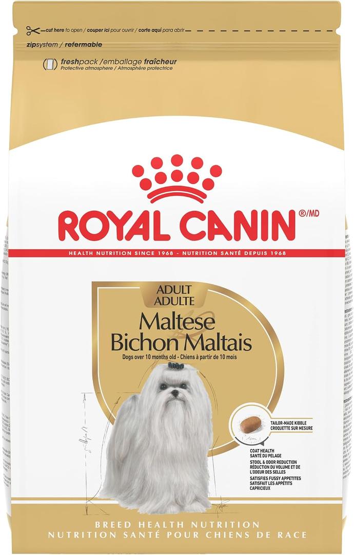 Royal Canin Breed Health Nutrition Maltese Adult Dry Dog Food, 10 lb Bag, BBD 08/22/2027
