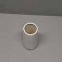 White Ceramic Vase, GUKJOB Small Cute Flower Vase for Pampas Grass, Home, Living Room, Dining Table, Farmhouse, Office Decor, Bedroom, Table, and Kitchen Shelf (White)