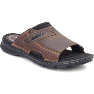 Rockport Men's Darwyn 2 Slide Sandal (9, Brown Ii Leather)