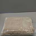 MIULEE Set of 2 Waffle Bathroom Rugs, Boho Bath Rugs Non Slip Washable, Super Absorbent Bath Mats, Ultra Soft Rubber Backed Shower Mats for Bathroom Floor, Tub, Brown & White, 17x24 Inch