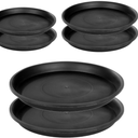 15 Inch Plant Saucer, Black Plant Plates to Catch Water, Pebble Tray for Plant Humidity, Flower Pot Saucers for Indoor and Outdoor Garden(1PCS)