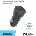 Cell Candy Adaptive Fast Charging USB-C car Charger for any USB-C devices 20 Watts